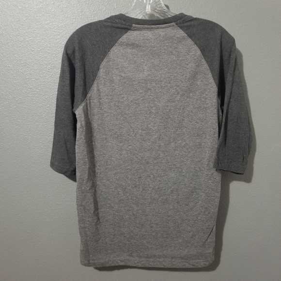 Ring of Fire Light+Dark Gray 3/4 Sleeve T-Shirt - Picture 4 of 4
